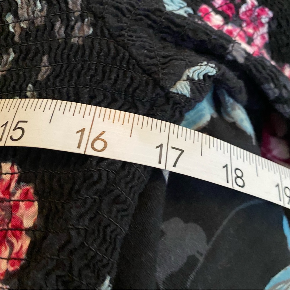 TORRID Floral Print Smocked Bell Sleeve Dress - Picture 7 of 7